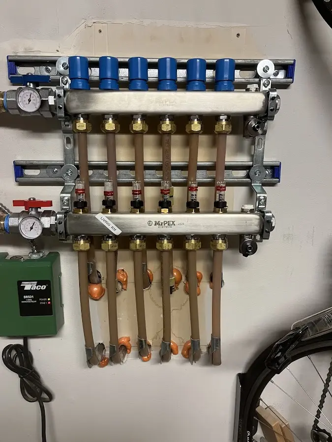 Plumber performing Gas Line Installation at a residential property in St. Joseph